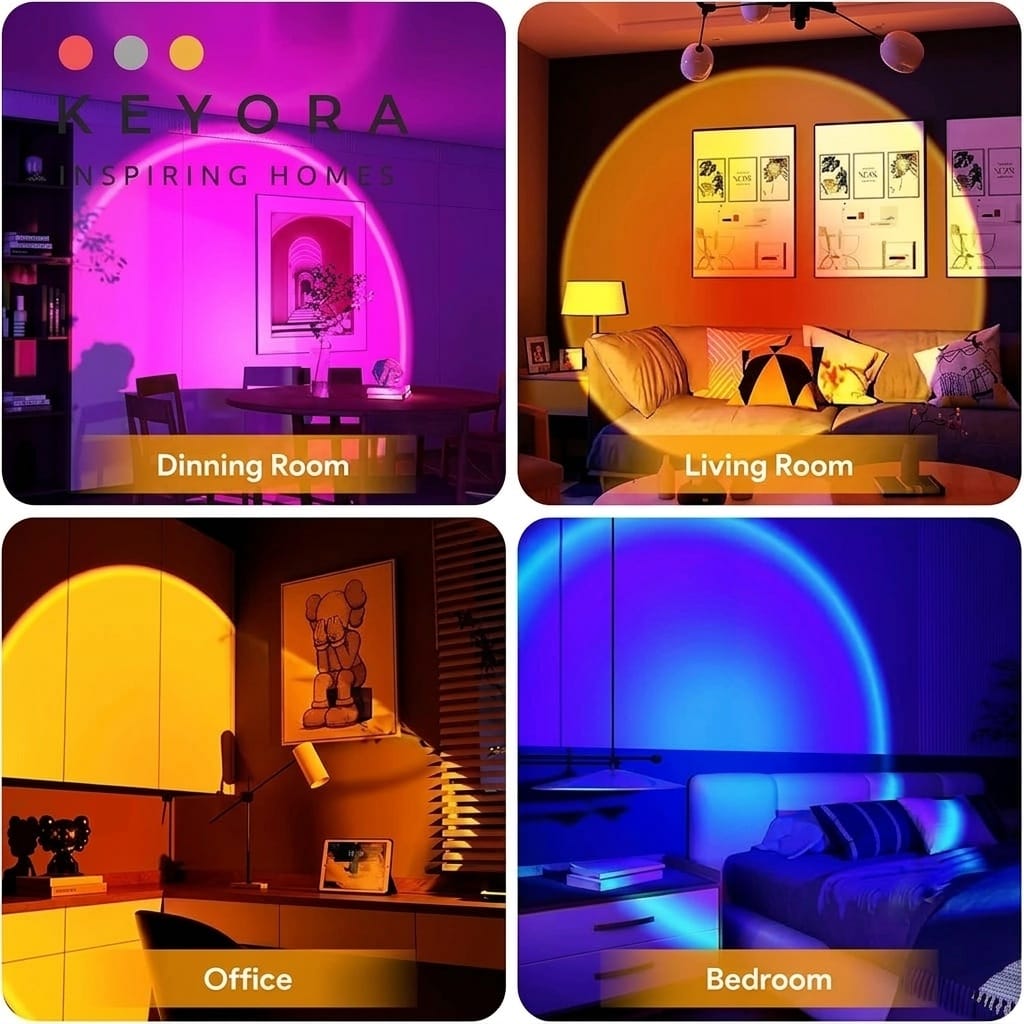 Sunset Projection Lamp Remote | 16 Color LED Mood